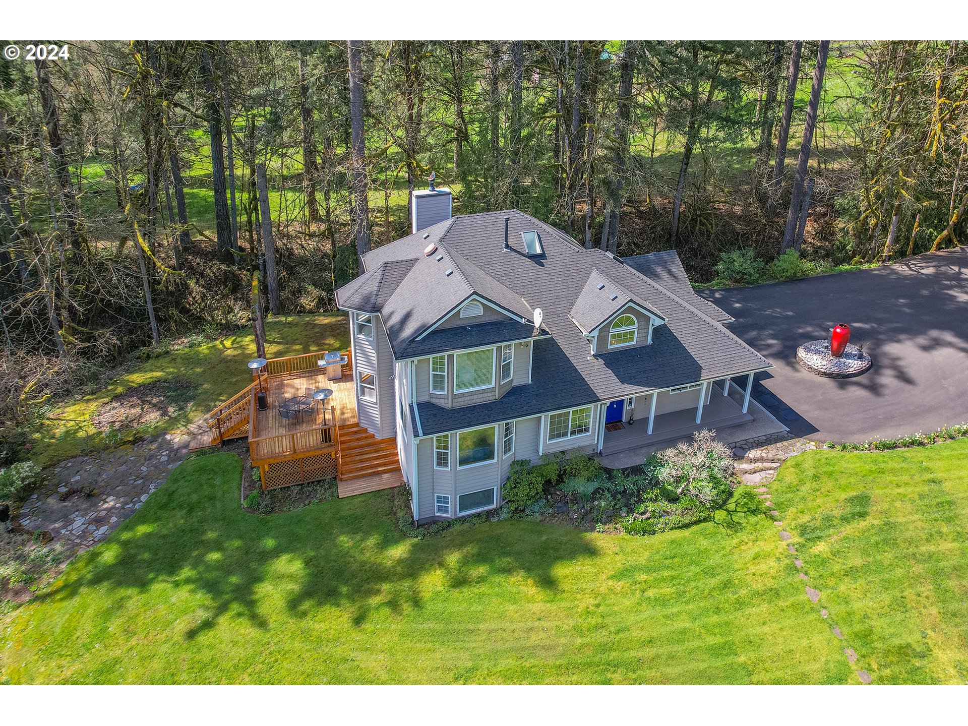 28028 Southeast Knox Road Boring, OR 97009 - Photo 3 of 48 a aerial view of a house with swimming pool