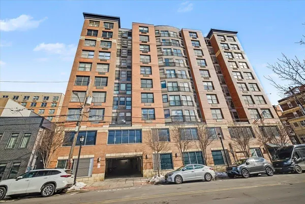 front view of a building with a street
