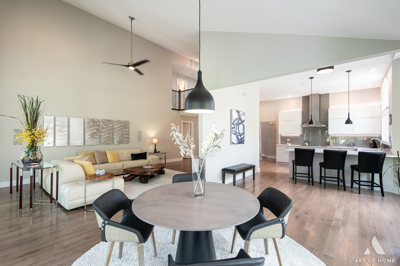 10646 Golf Road Orland Park, IL 60462 - Photo 14 of 55 a living room with furniture kitchen view and a chandelier