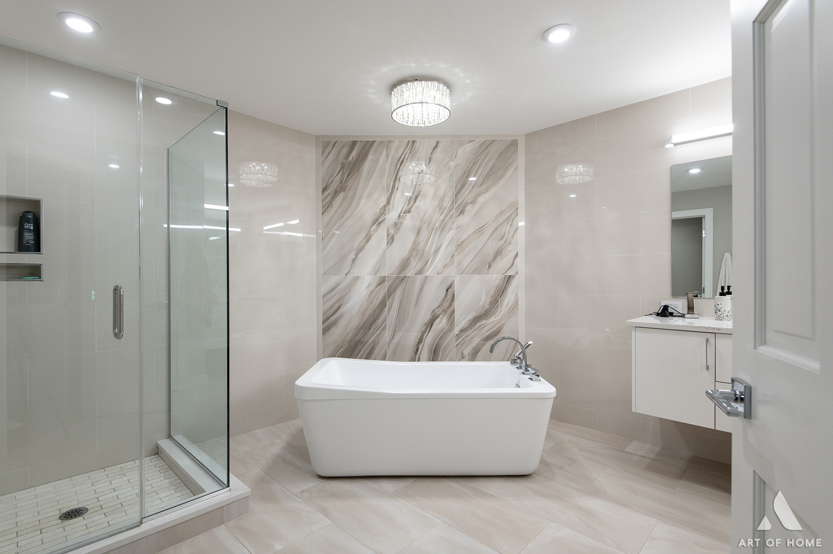 10646 Golf Road Orland Park, IL 60462 - Photo 34 of 55 a white bath tub sitting in a bathroom