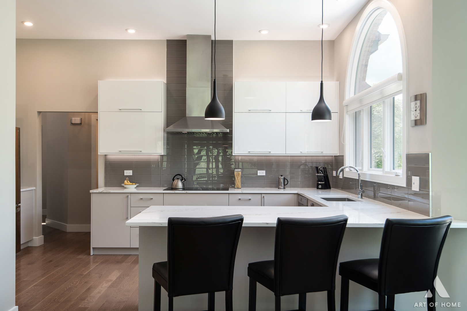 10646 Golf Road Orland Park, IL 60462 - Photo 9 of 55 a kitchen with a dining table chairs and refrigerator