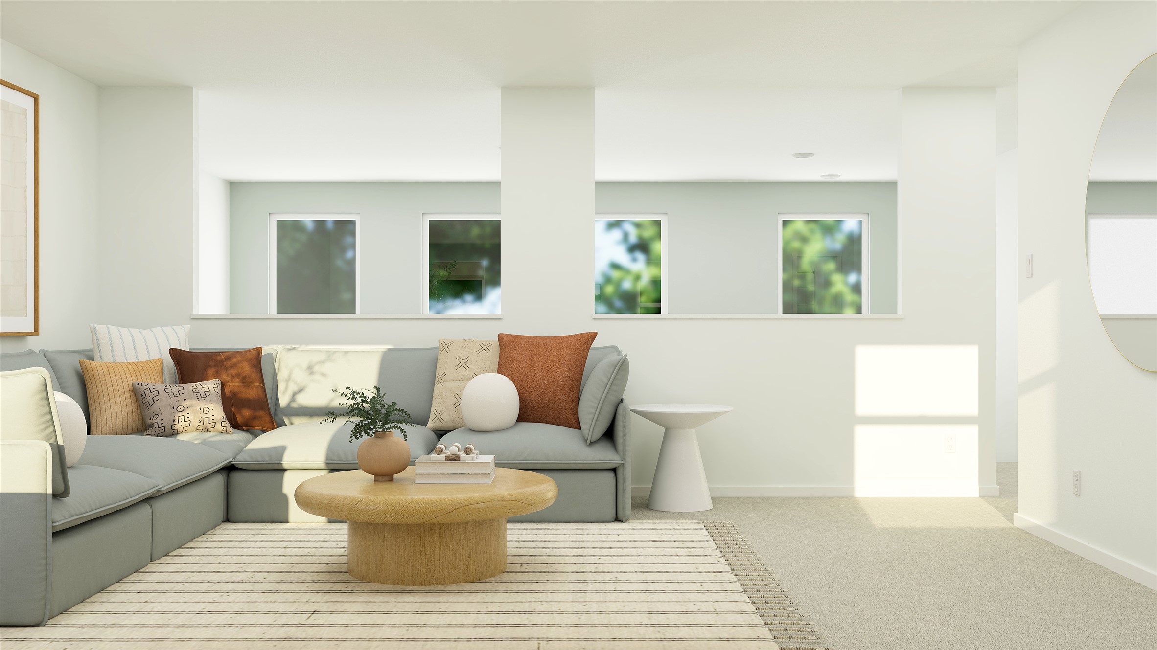 17917 Nashville Warbler Road Pflugerville, TX 78660 - Photo 11 of 24 a living room with furniture and a potted plant