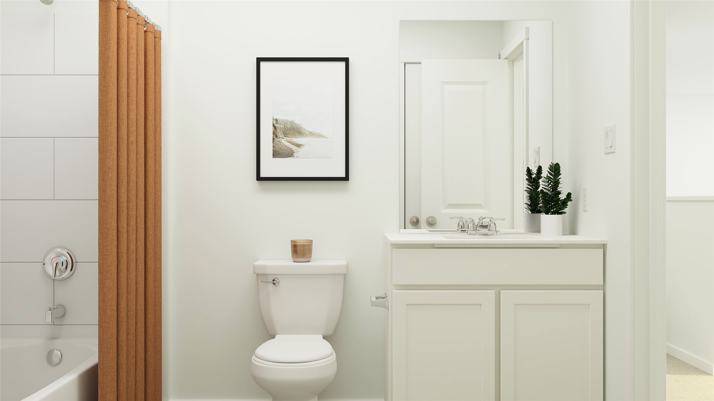 17917 Nashville Warbler Road Pflugerville, TX 78660 - Photo 18 of 24 a bathroom with a sink a toilet and shower