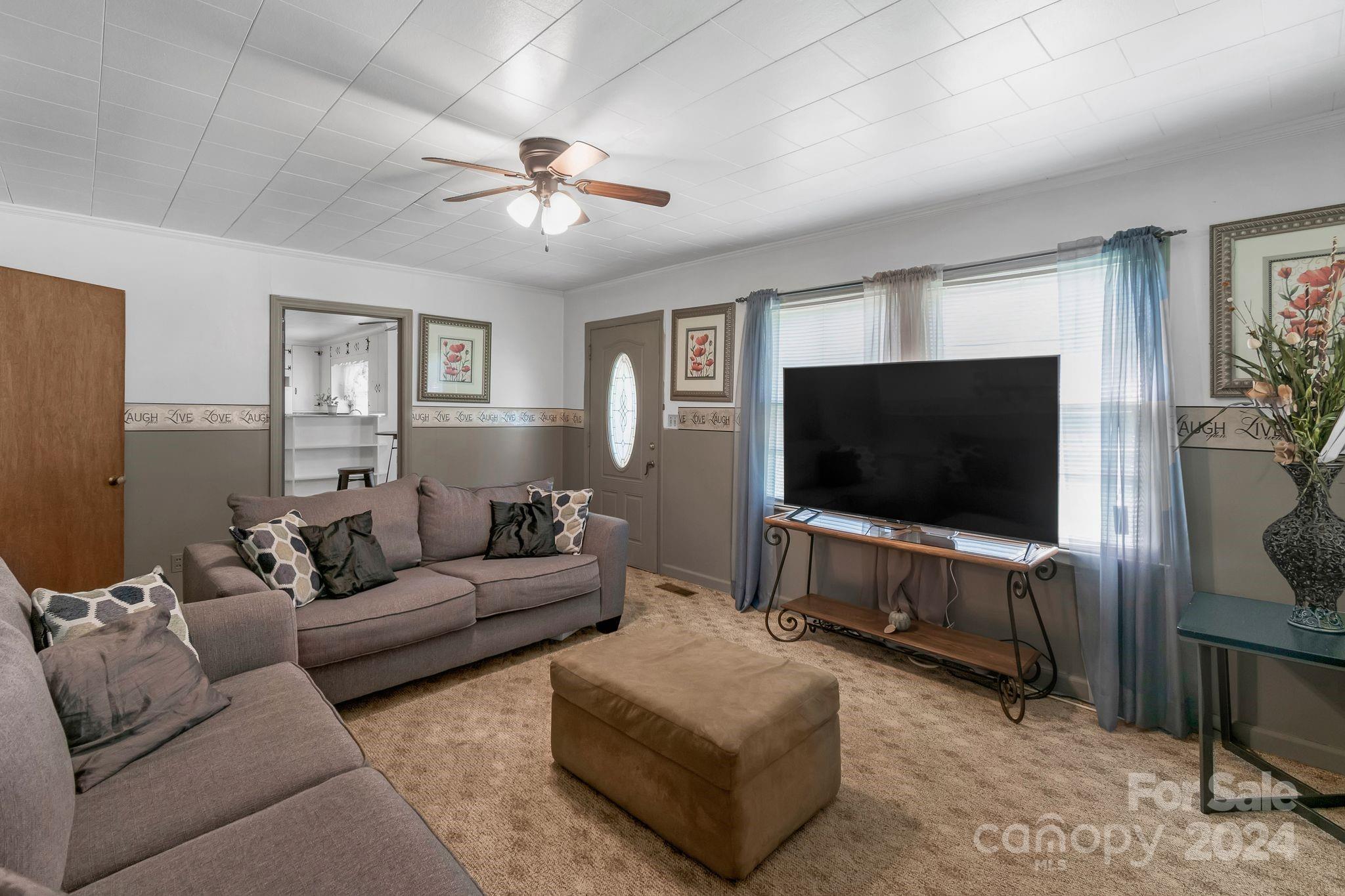 1209 White Store Road Wadesboro, NC 28170 - Photo 8 of 30 a living room with furniture and a flat screen tv