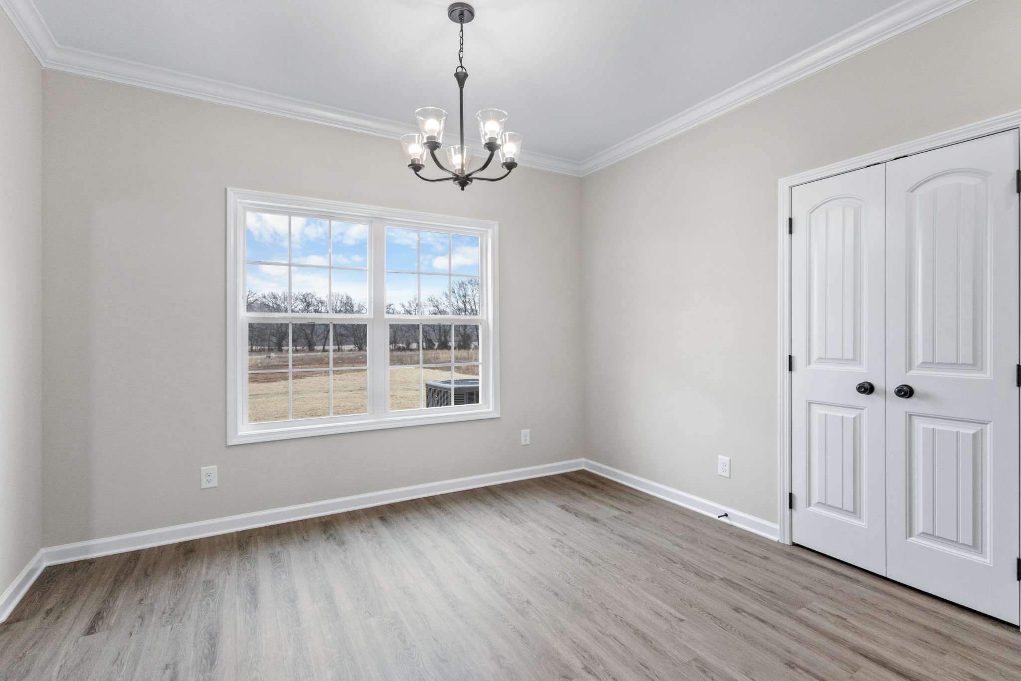 1173 Juniper Pass Clarksville, TN 37043 - Photo 18 of 51 a view of an empty room with wooden floor and a window