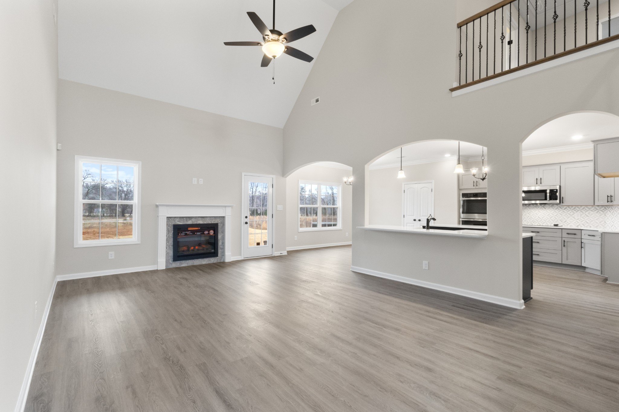 1173 Juniper Pass Clarksville, TN 37043 - Photo 9 of 51 a view of living room with furniture and a fireplace