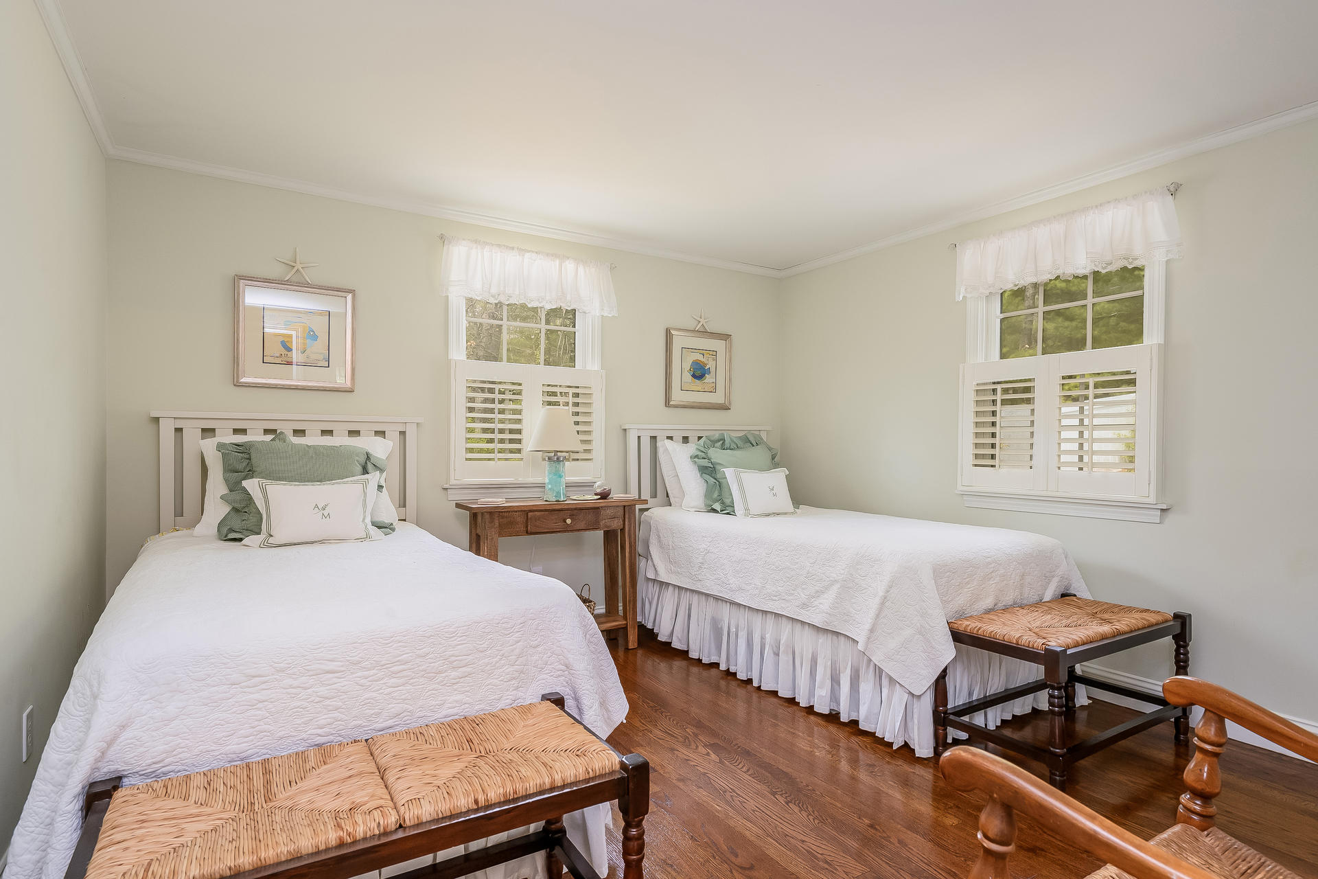44 Cedarwood Road Cotuit, MA 02635 - Photo 16 of 19 a bedroom with two beds and a table