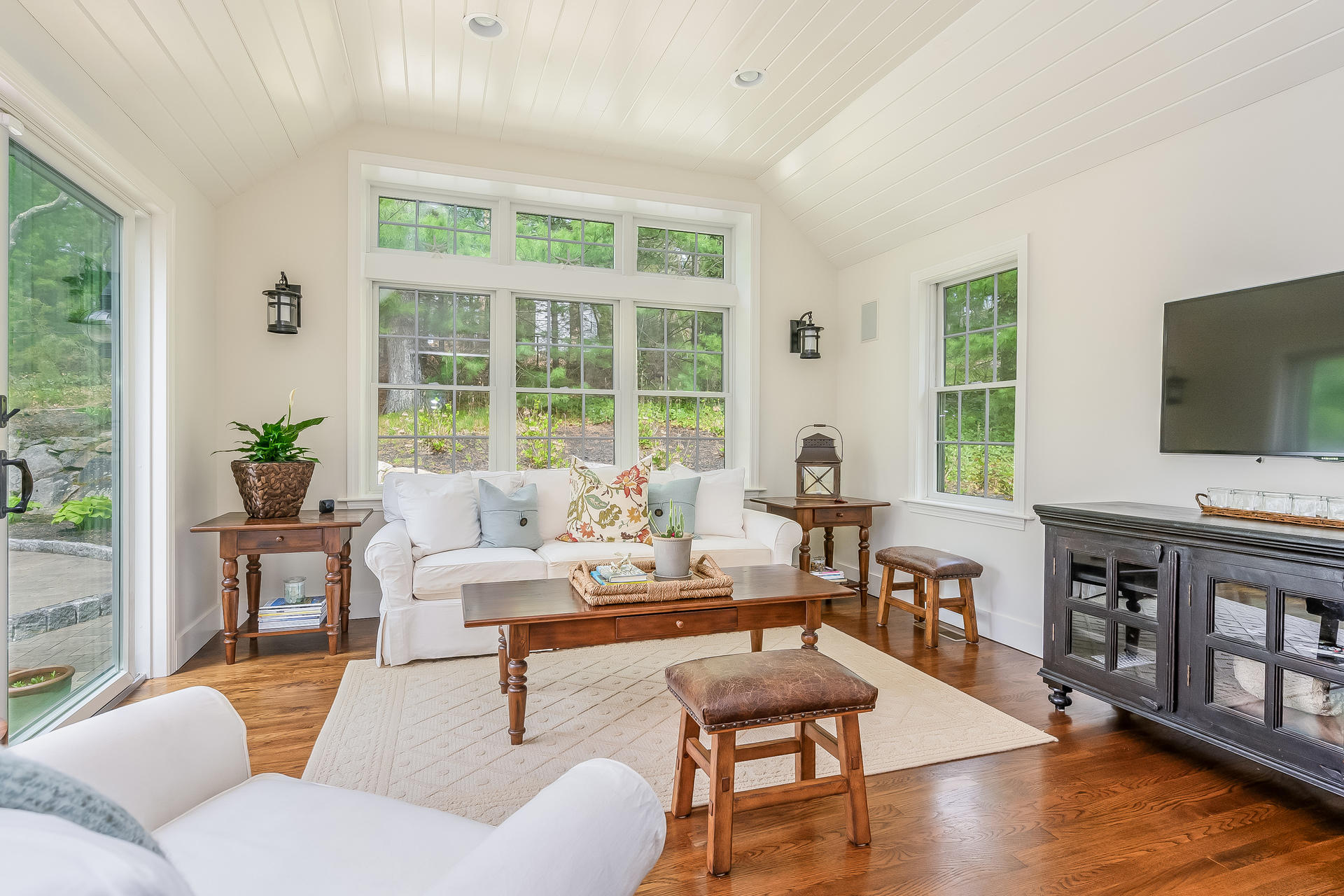44 Cedarwood Road Cotuit, MA 02635 - Photo 6 of 19 a living room with furniture and a flat screen tv