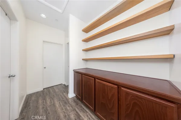 a close view of closet