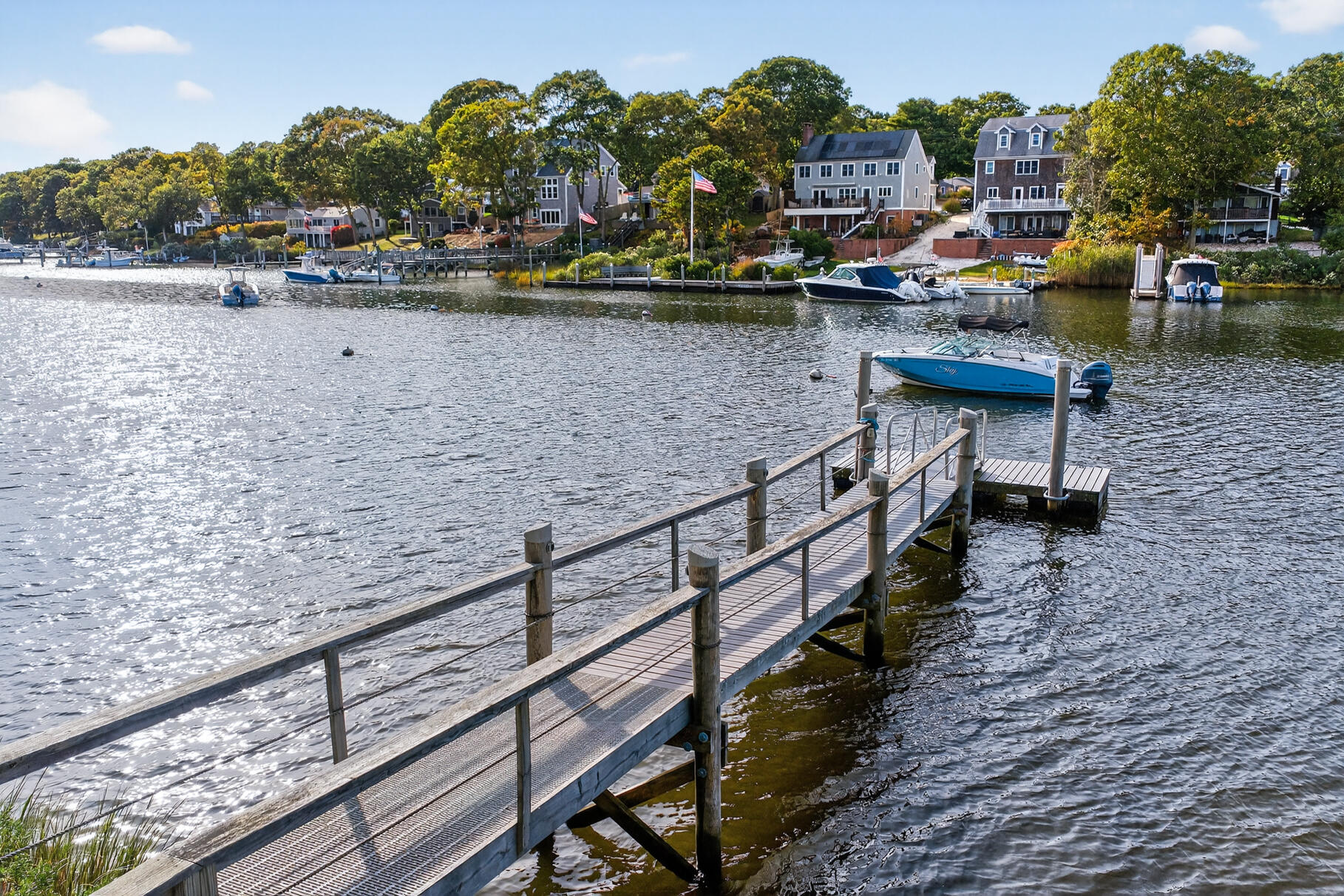 23 Childs River Road East Falmouth, MA 02536 - Photo 31 of 34 a view of swimming pool with outdoor seating and plants