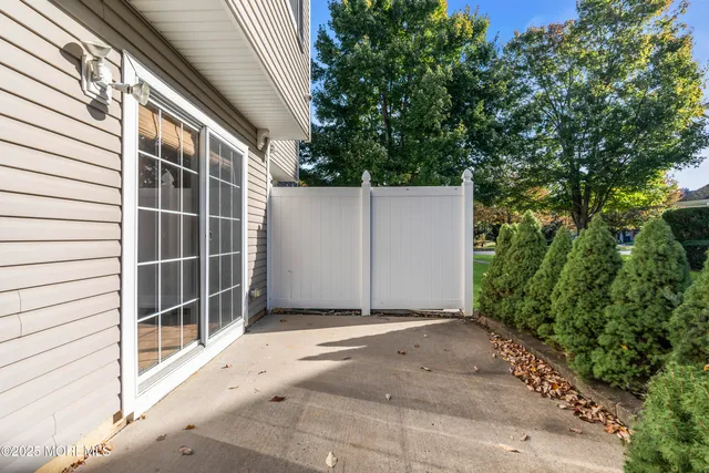 a backyard of a house