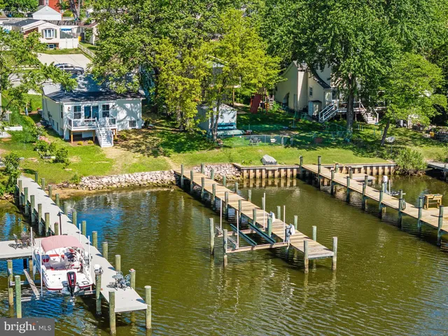 a view of a lake with a mountain in the back