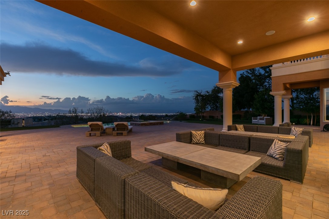 4 Awbrey Court Henderson, NV 89052 - Photo 60 of 72 View of patio featuring an outdoor living space