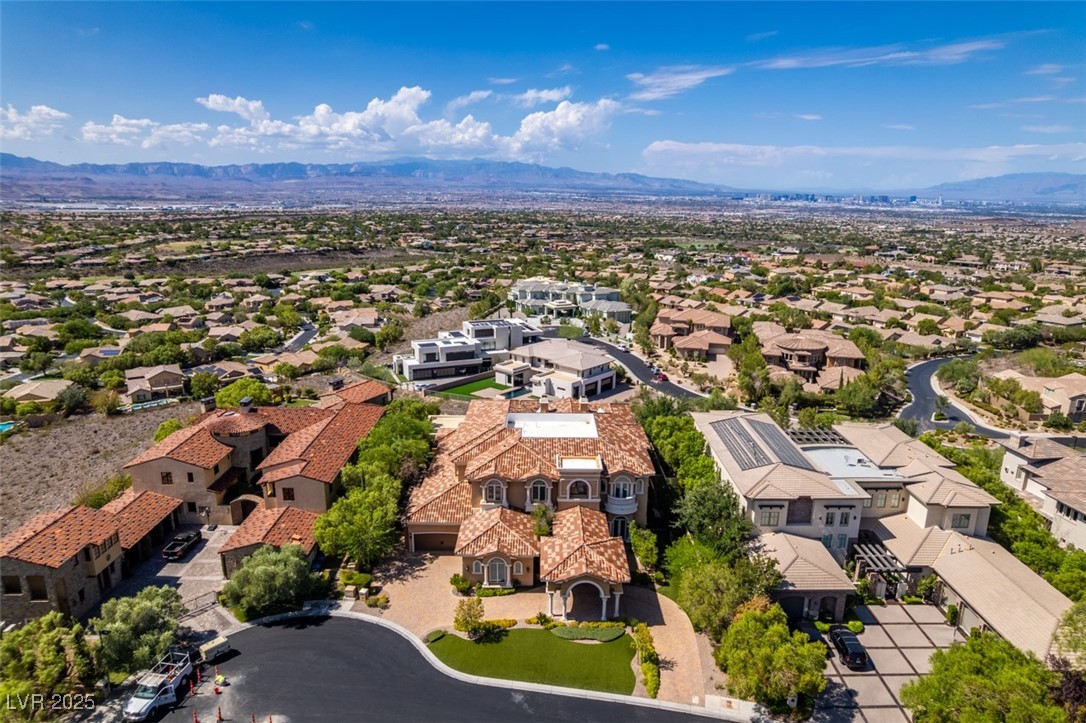 4 Awbrey Court Henderson, NV 89052 - Photo 70 of 72 Aerial perspective of suburban area with mountains