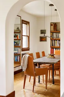 a view of a workspace with furniture