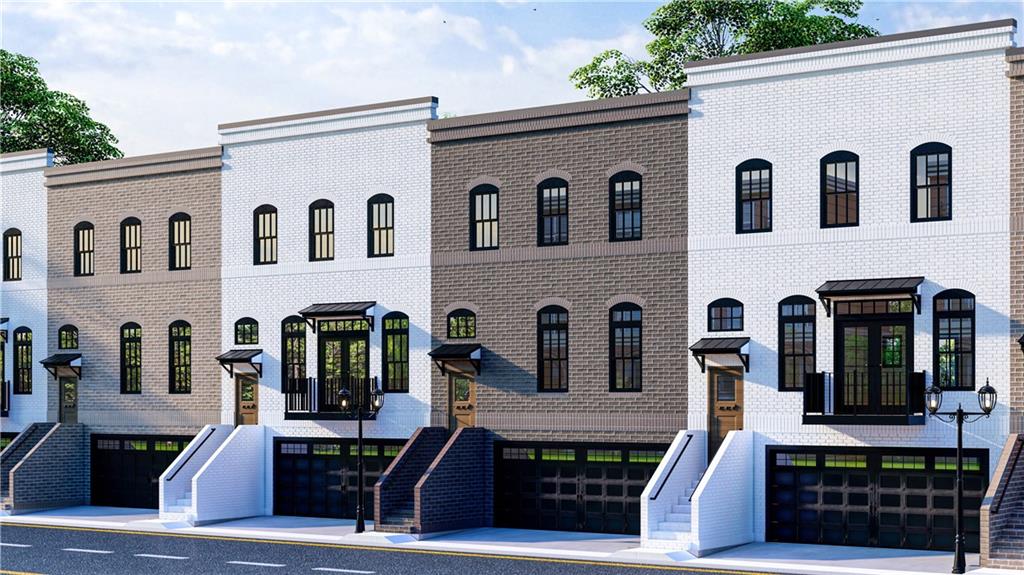 a front view of house with a entrance