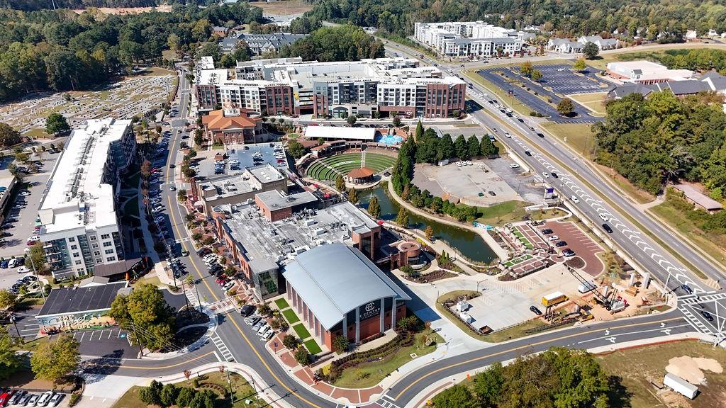 343 Sugarview Road Sugar Hill, GA 30518 - Photo 37 of 40 an aerial view of a house with a swimming pool outdoor seating and yard