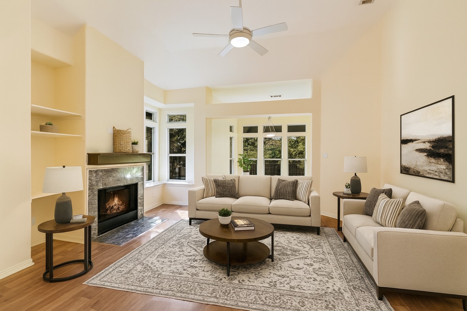 27 Indian Princess Wimberley, TX 78676 - Photo 4 of 25 a living room with furniture and a fireplace