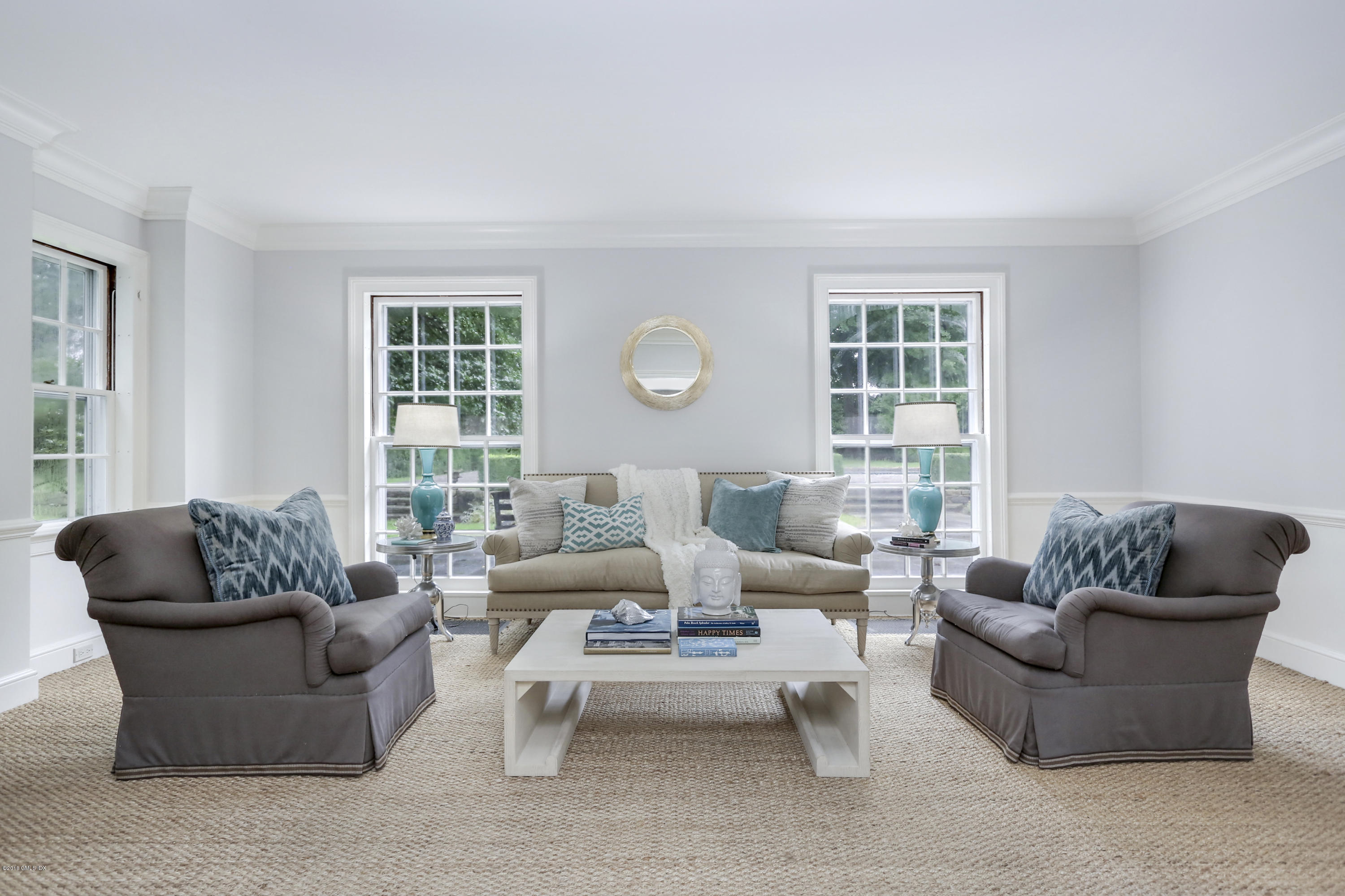 70 Midwood Road Greenwich, CT 06830 - Photo 8 of 26 a living room with furniture and a large window