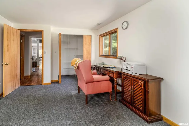 a room with gym equipment