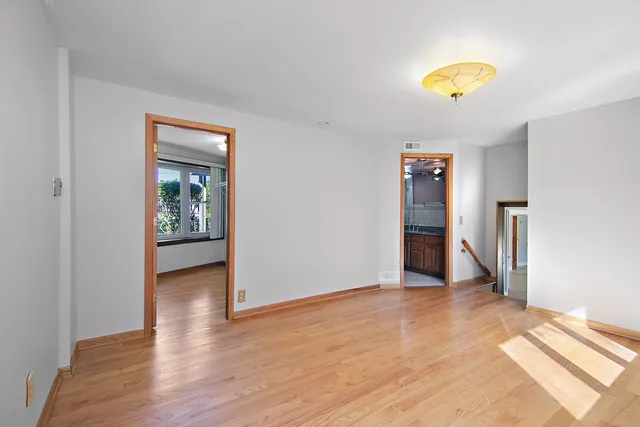 a view of an empty room and window