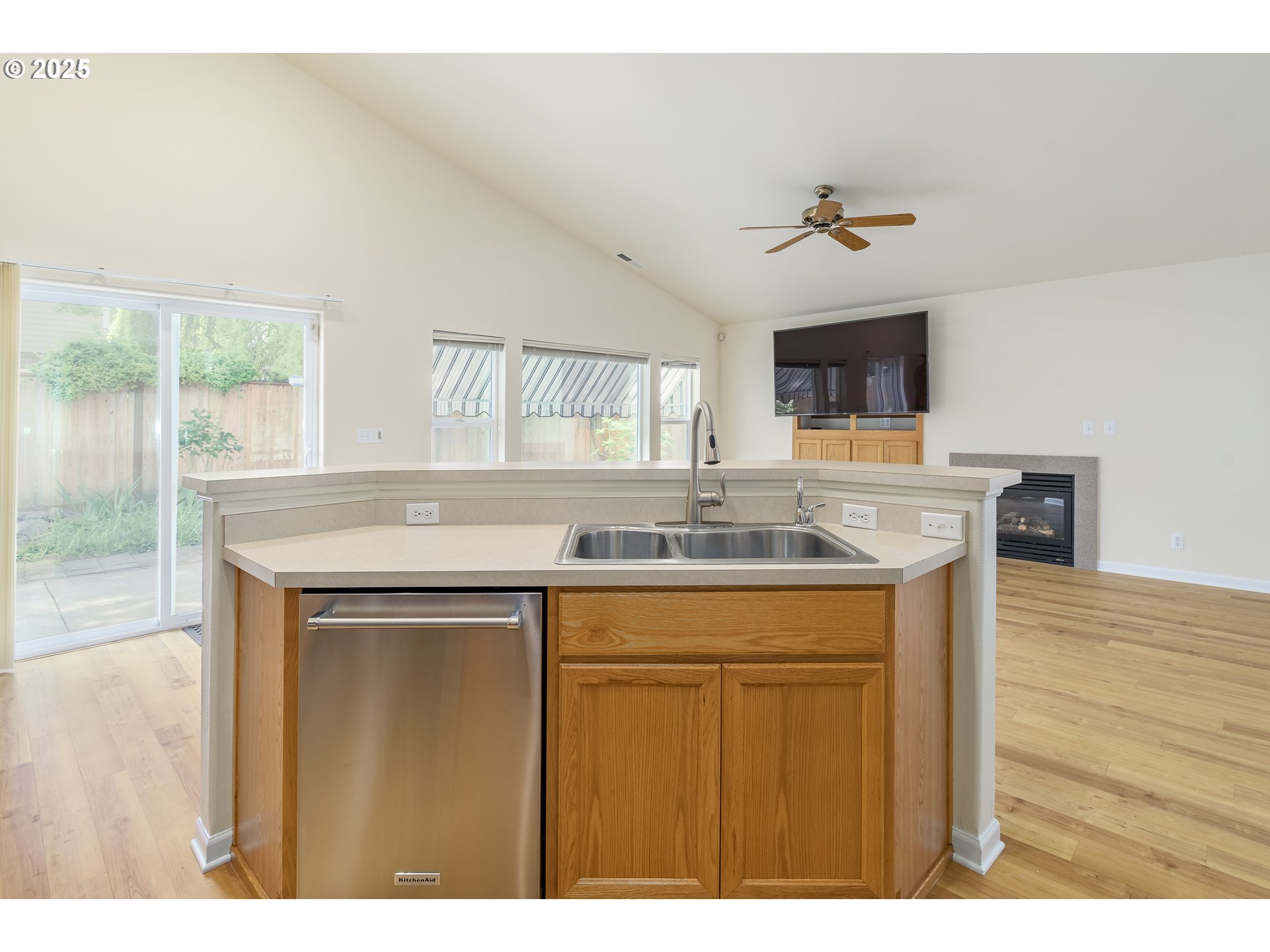 5470 Jeffrey Way Eugene, OR 97402 - Photo 16 of 48 a kitchen with a sink a counter space and wooden floor