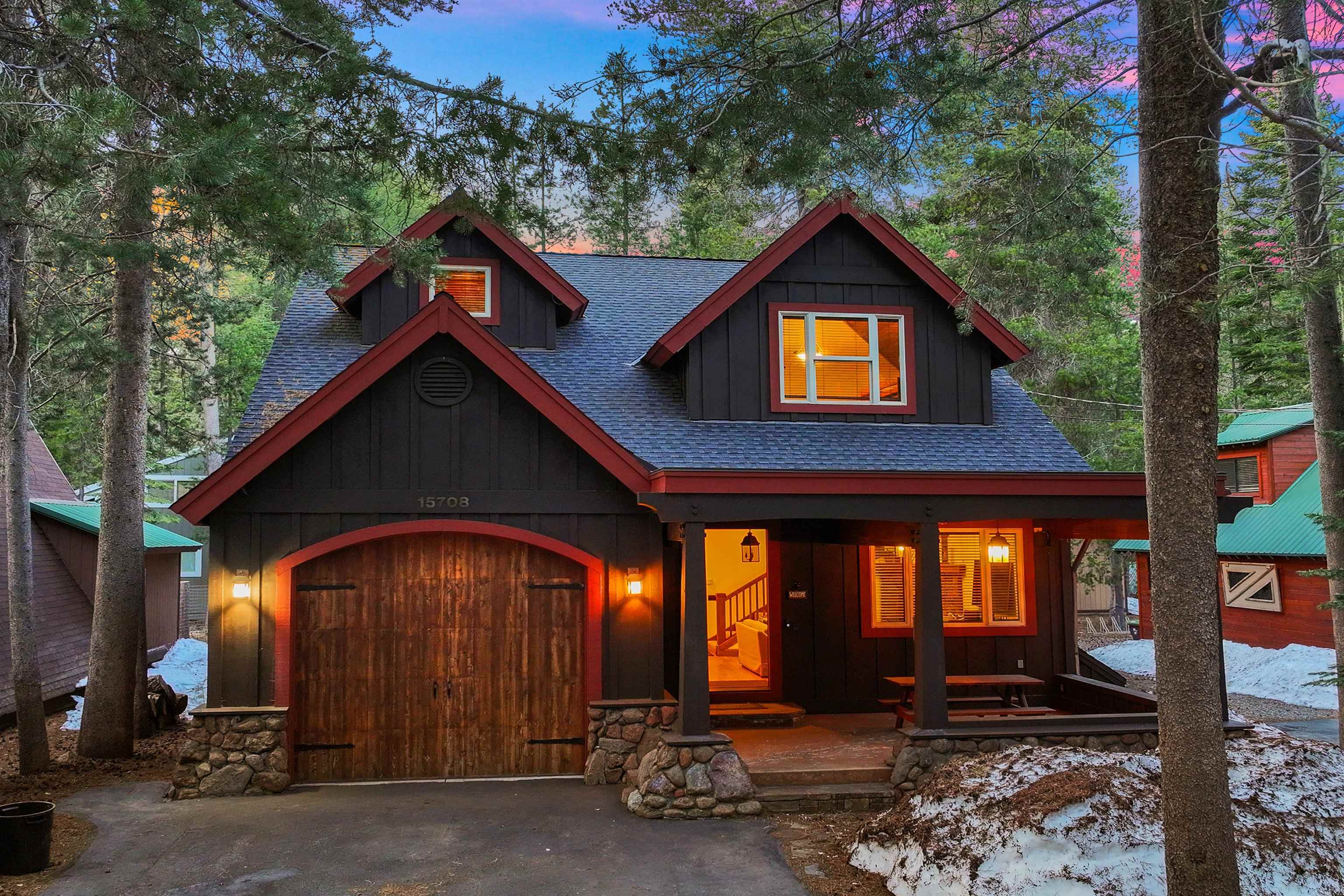 a front view of a house