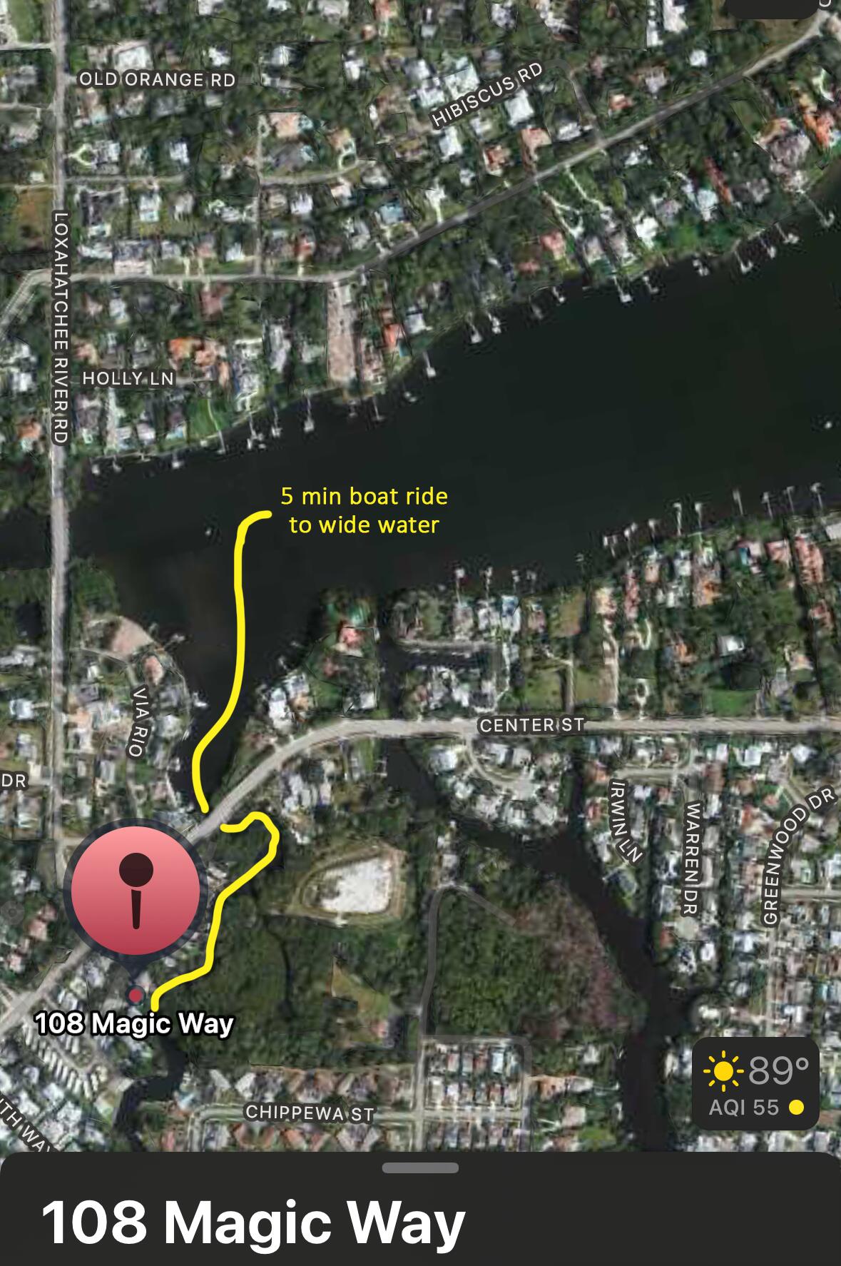 108 Magic Way Jupiter, FL 33458 - Photo 43 of 43 108 Magic Way map to water