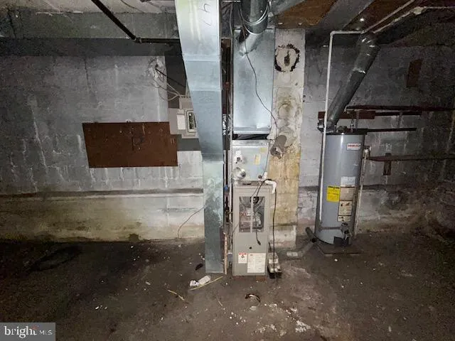 a view of water heater room