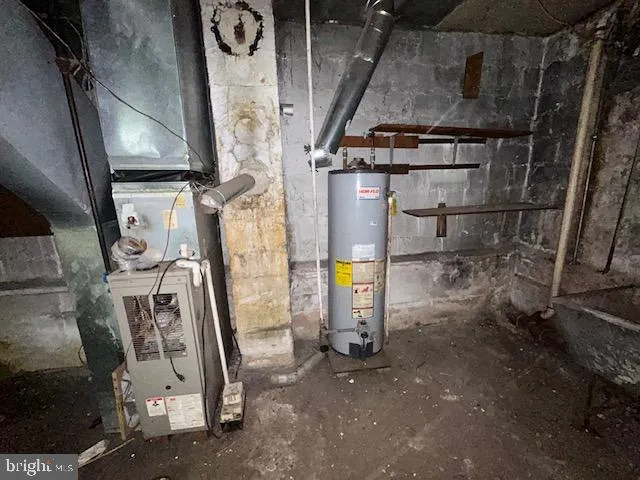 a view of water heater room