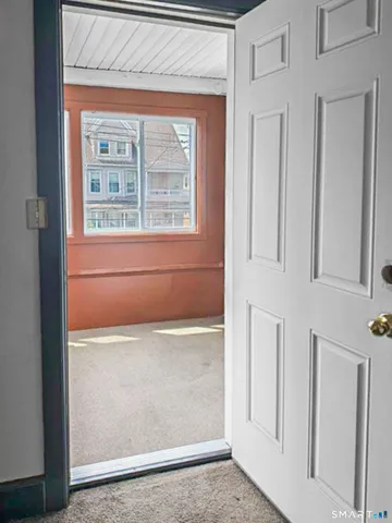 view of empty room with window