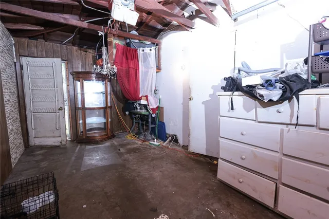 a view of backyard with green space