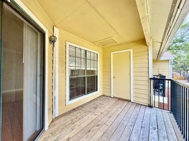 a view of a house with wooden floor