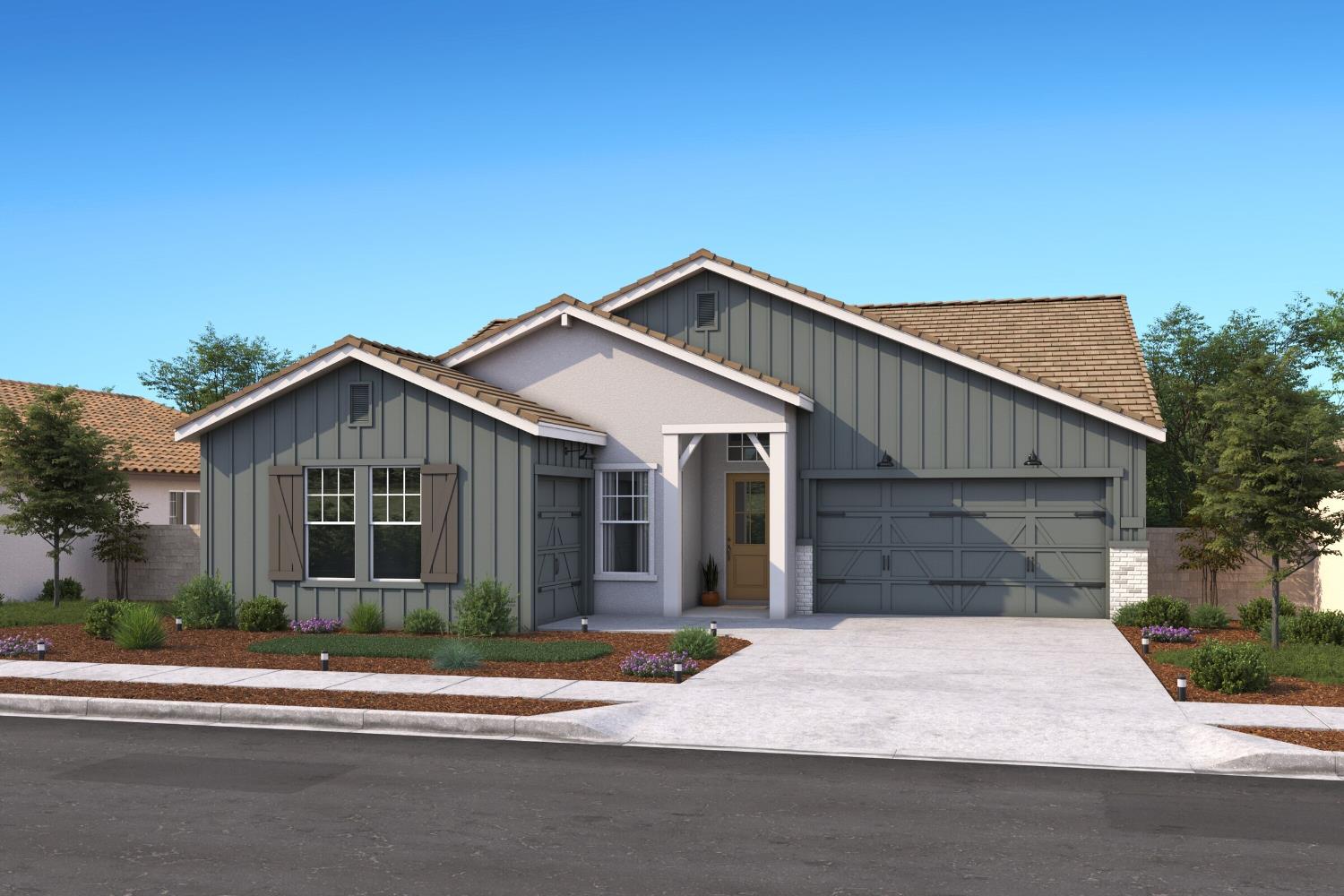 4192 Maple Mdws Court Rancho Cordova, CA 95742 - Photo 1 of 2 a front view of a house with a yard and garage