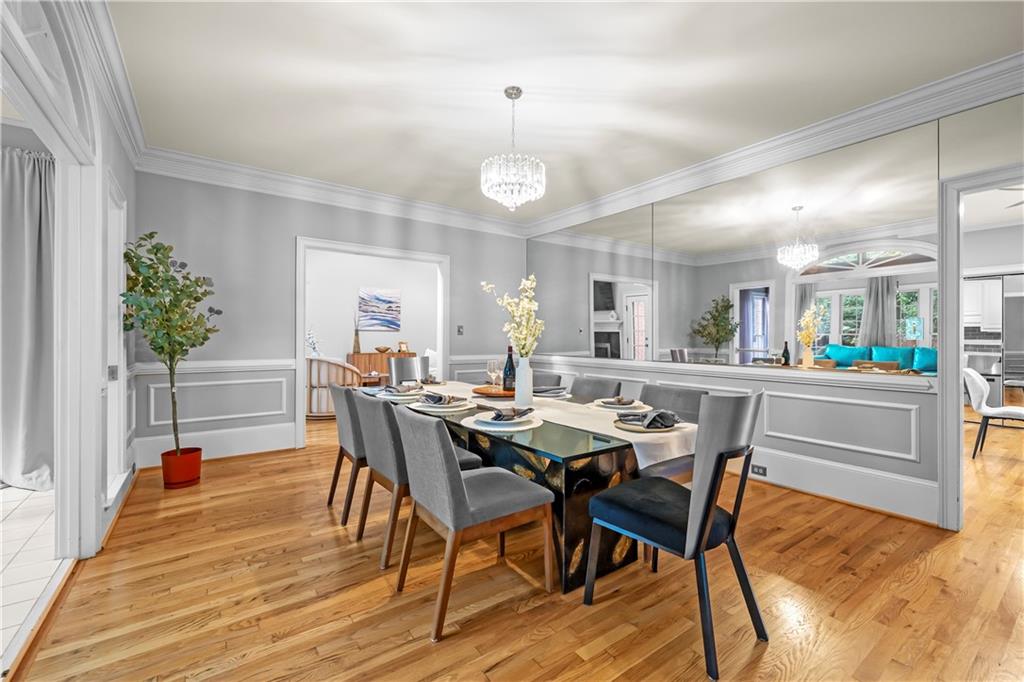 1696 Harts Run Atlanta, GA 30341 - Photo 19 of 55 a view of a dining room with furniture and wooden floor