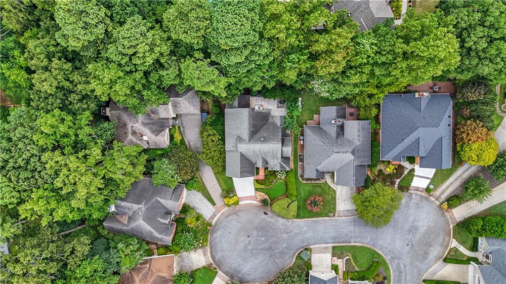 1696 Harts Run Atlanta, GA 30341 - Photo 5 of 55 an aerial view of a house with garden space and a street view