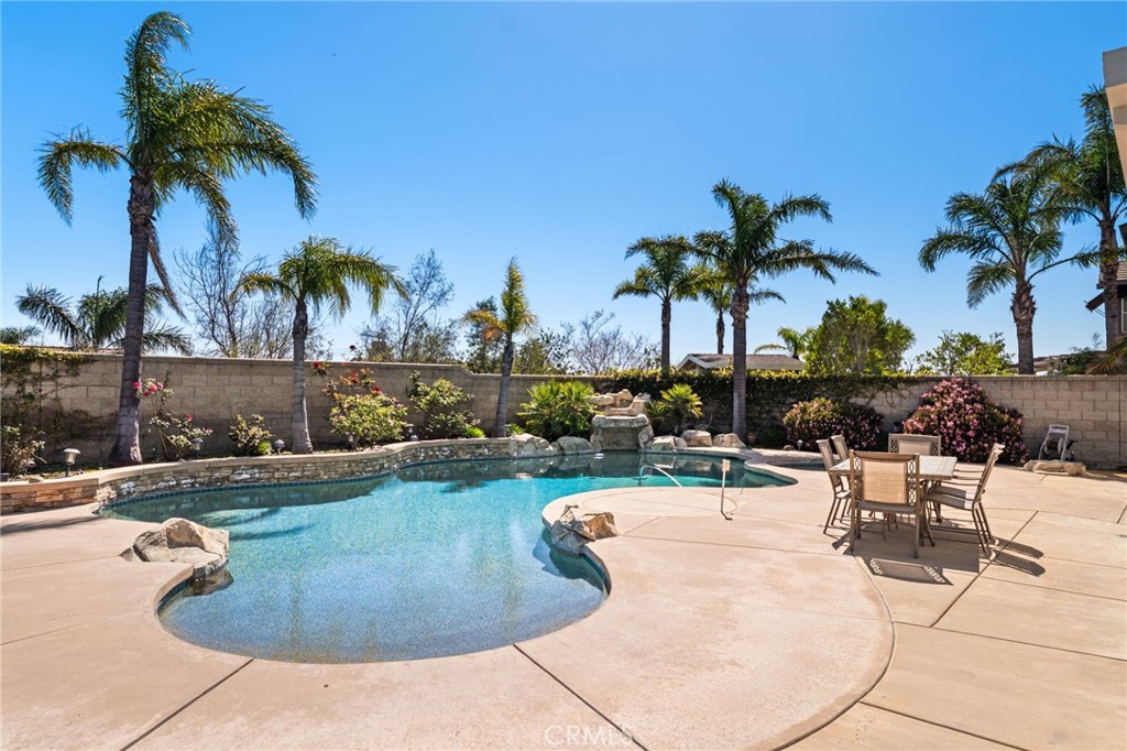 5105 Sanchez Court Rancho Cucamonga, CA 91739 - Photo 49 of 61 a view of a swimming pool with tables and chairs