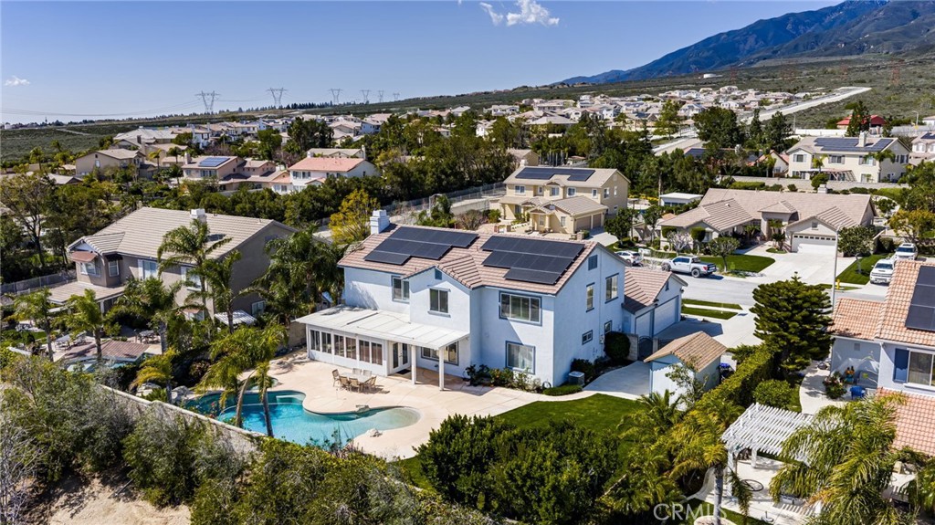 5105 Sanchez Court Rancho Cucamonga, CA 91739 - Photo 59 of 61 an aerial view of residential houses with outdoor space
