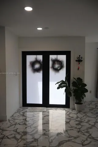 a view of a entryway