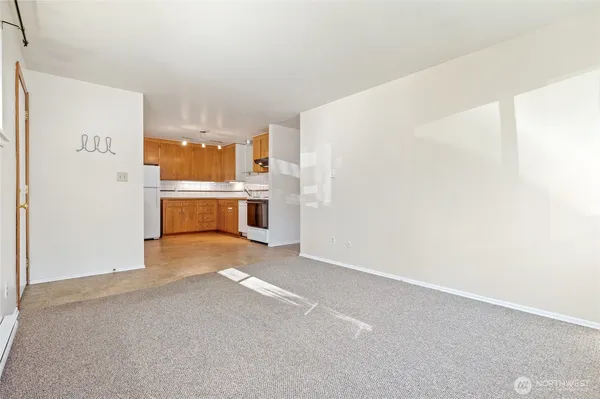 a view of a kitchen with a sink
