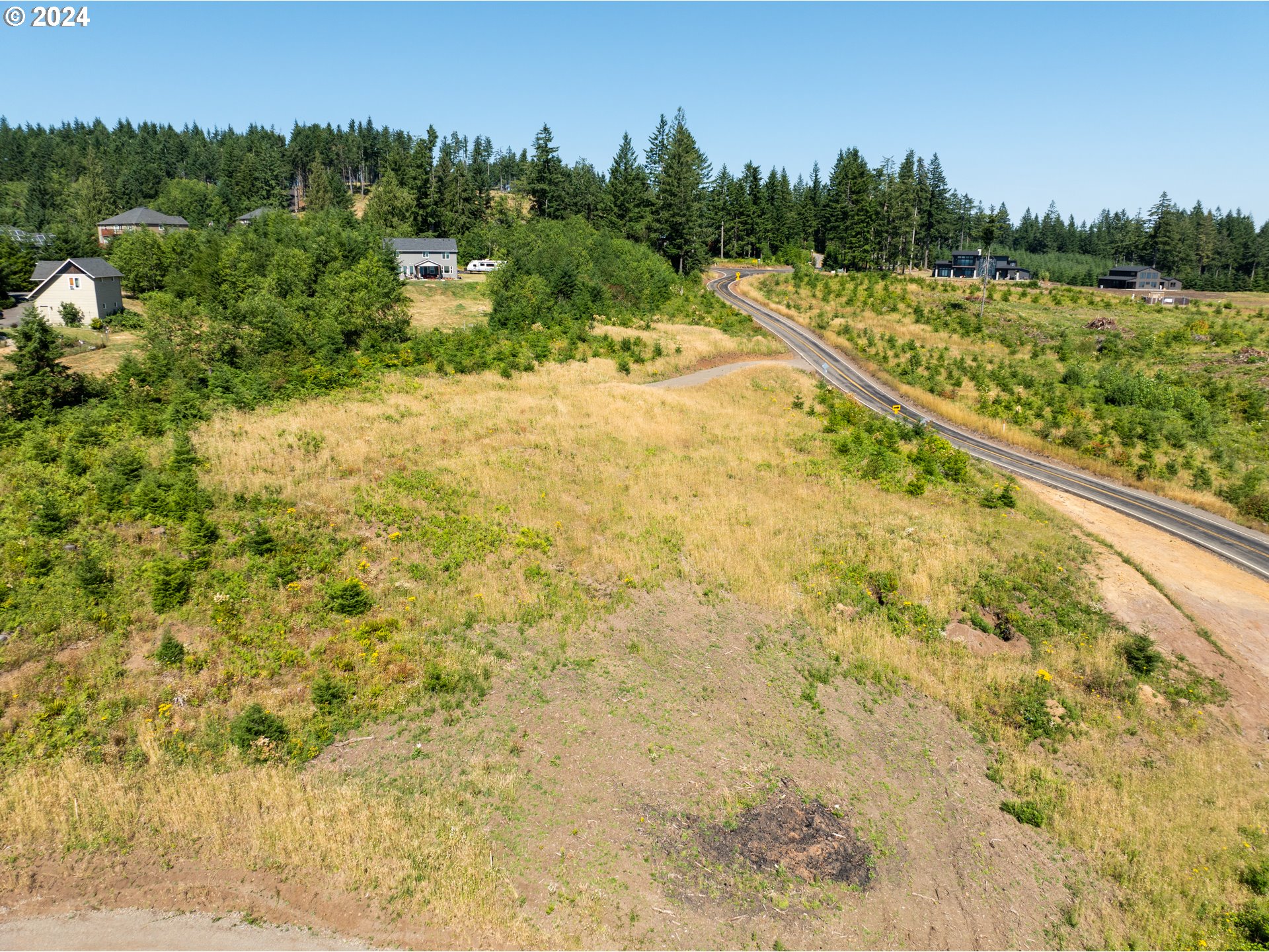 0 Green Mountain Road, Unit 2 Kalama, WA 98625 - Photo 9 of 12 a view of a yard with swimming pool and trees in the background