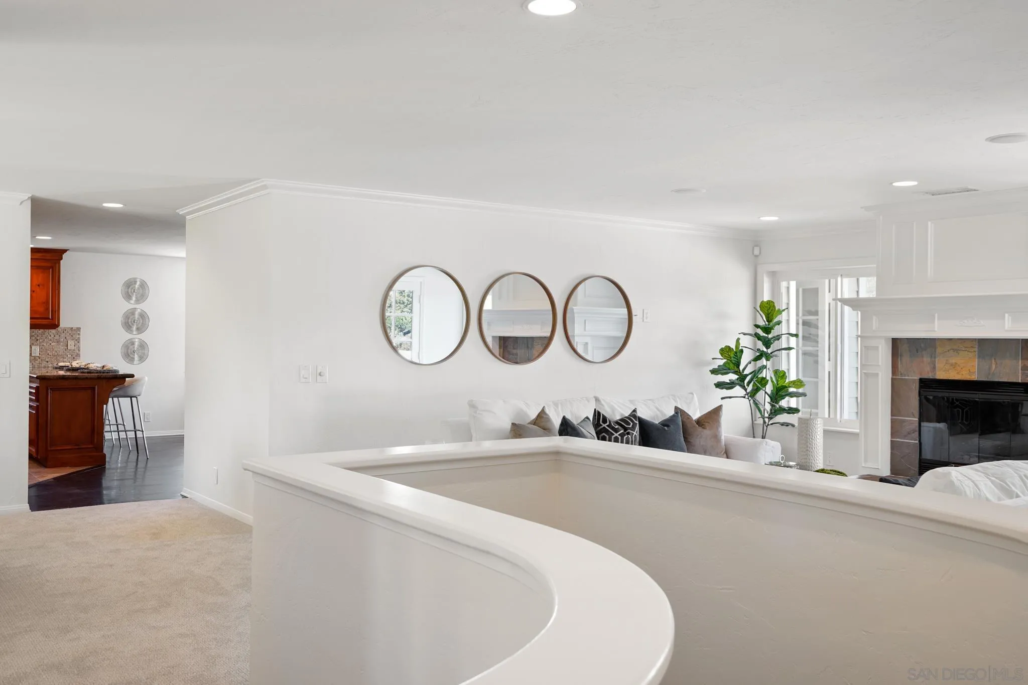 1482 Rancho Encinitas Drive Encinitas, CA 92024 - Photo 27 of 75 a bathroom with a sink a potted plant and a mirror