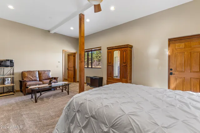 a view of city and mountain from a balcony