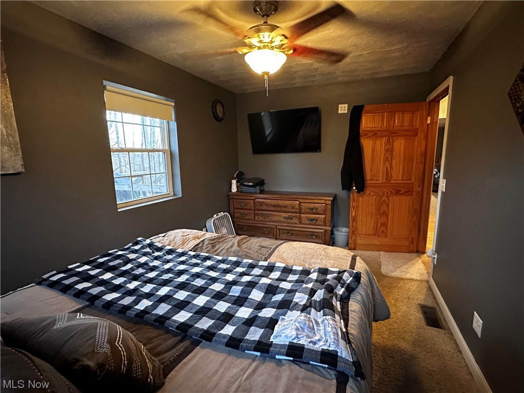 50748 Shenandoah Road Caldwell, OH 43724 - Photo 15 of 43 Carpeted bedroom featuring ceiling fan