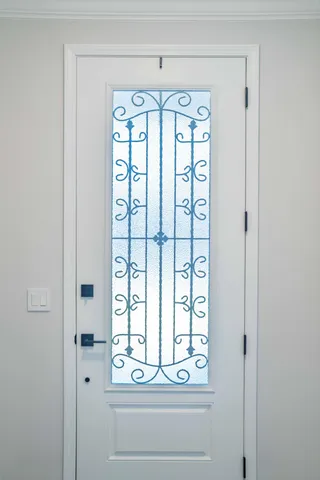 a view of a backyard with sitting area