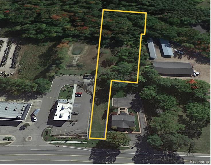Aerial view of parcel