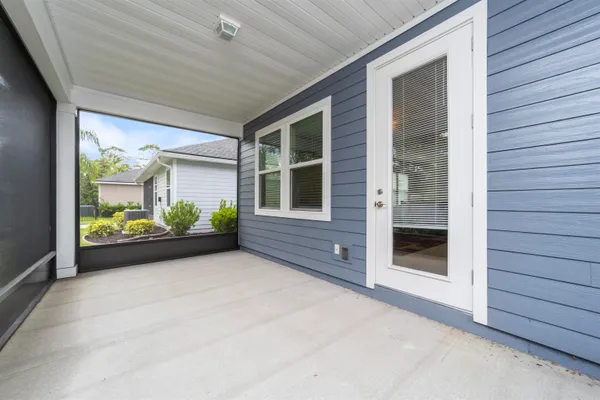 a view of front door and porch