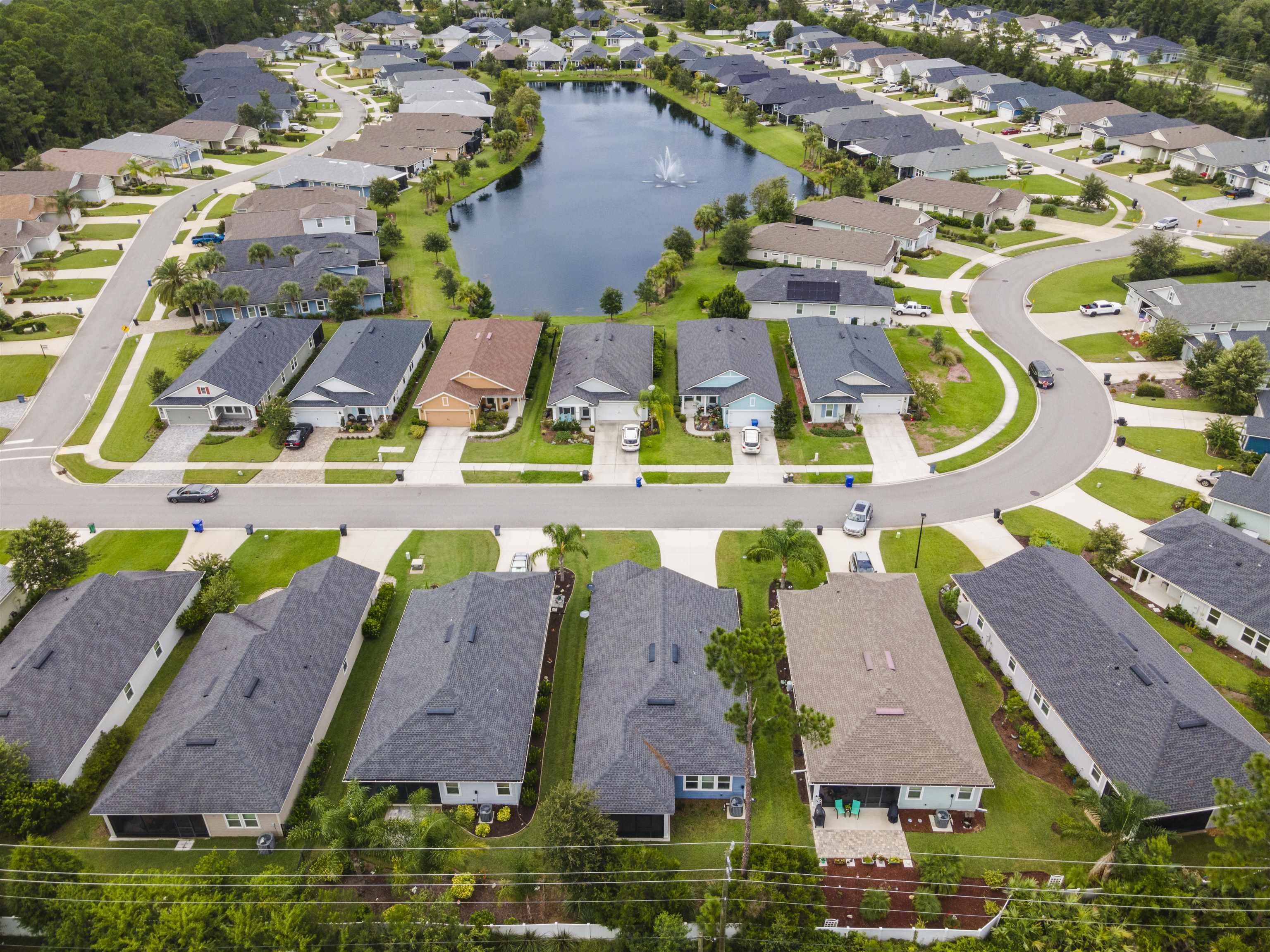 850 East Watson Road St. Augustine, FL 32086 - Photo 34 of 38 an aerial view of residential houses with outdoor space