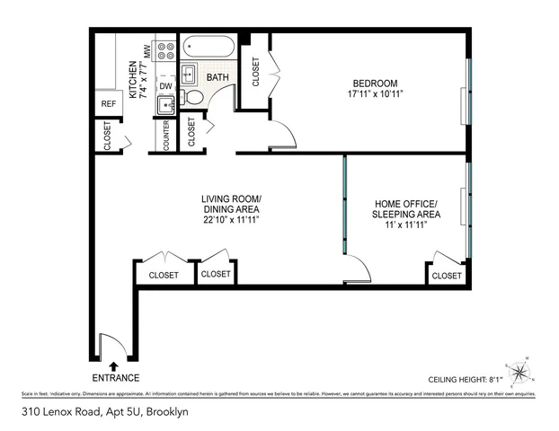 $375,000 | 310 Lenox Road, Unit 5U | Flatbush