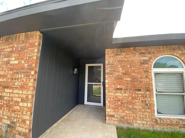 a view of front door